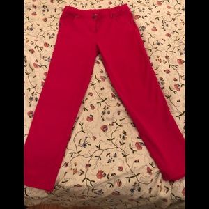 Hanna Anderson Hot Pink Jean leggings 130